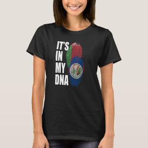 Camiseta Patrimônio Da Bandeira Do DNA Misturado Beliziano
