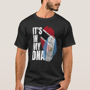 Camiseta Patrimônio Da Bandeira Do Dna Misturado Pela Trini
