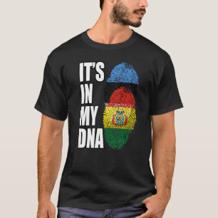 Camiseta Patrimônio Da Bandeira Do DNA Mix Da Bolívia E Da 