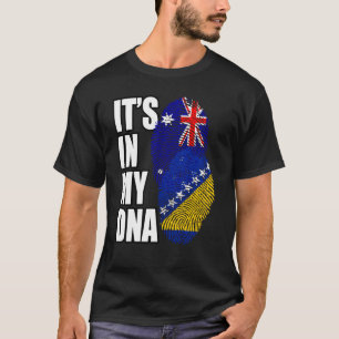 Camiseta Patrimônio Da Bandeira Do Dna Mix Da Bósnia E Da