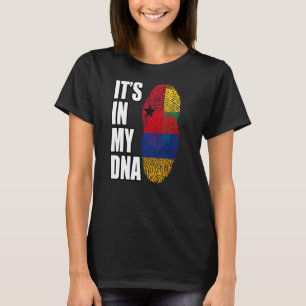 Camiseta Patrimônio Da Bandeira Do DNA Mix Da Guiné-Bissau 