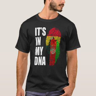 Camiseta Patrimônio Da Bandeira Do Dna Mix Do Afeganistão E