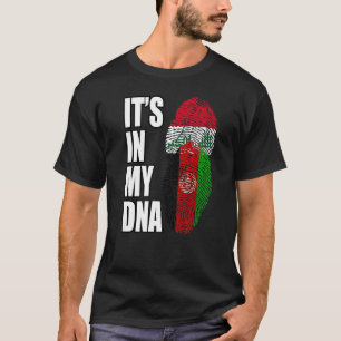 Camiseta Patrimônio Da Bandeira Do Dna Mix Do Afeganistão E