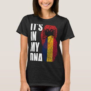 Camiseta Patrimônio Da Bandeira Do DNA Mix Do Chade E Da Al