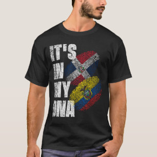 Camiseta Patrimônio Da Bandeira Do DNA Mix, Equatoriana E D
