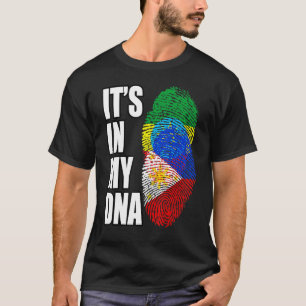 Camiseta Patrimônio Da Bandeira Do DNA Mix, Filipino E Etío