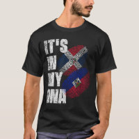 Patrimônio Da Bandeira Do DNA Mix Haitiano E Domin