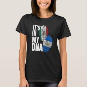 Camiseta Patrimônio da Bandeira do DNA Nicaraguense e Mexic