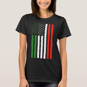 Camiseta Patrimônio Da Bandeira Dos Eua Da Itália Raízes It