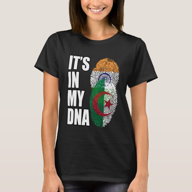 Camiseta Patrimônio Da Herança De Sinais De DNA Mistos Da Í (Frente)