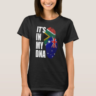 Camiseta Patrimônio Da Herança Do DNA Mix Da África Do Sul 