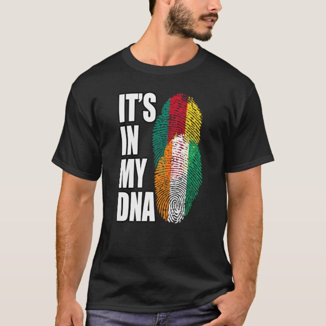 Camiseta Patrimônio Da Herança Do DNA Mix Da Costa Do Marfi (Frente)