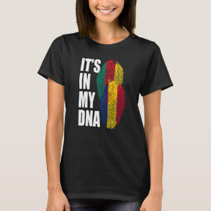 Camiseta Patrimônio Da Herança Do DNA Mix Do Chade E Camarõ