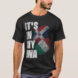 Camiseta Patrimônio Da Herança Do DNA Mix, Italiano E Domin