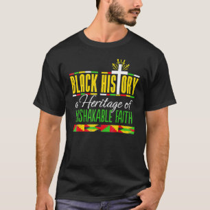 Camiseta Patrimônio Da Imabalável História Negra Da Fé Mês
