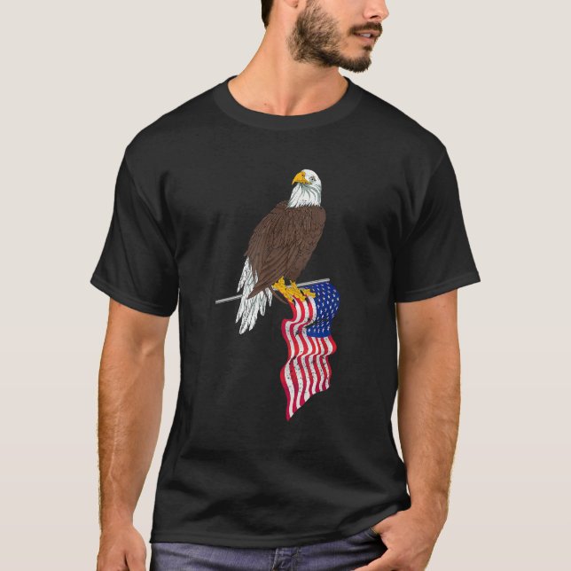 Camiseta Patrimônio da Liberdade de Bandeira dos EUA Estado (Frente)