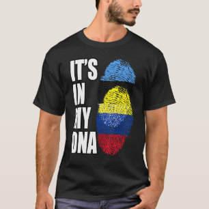 Camiseta Patrimônio De Bandeira De DNA Mistos Da Colômbia E