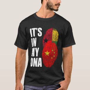 Camiseta Patrimônio de Bandeira do DNA Misturado da Guiné-B