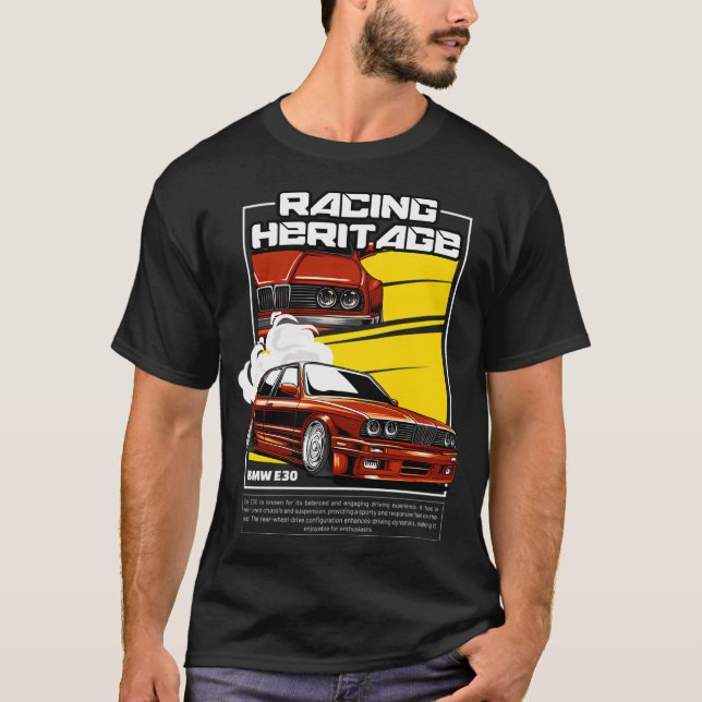 Camiseta Patrimônio De Corrida Bmw E30 (Frente)