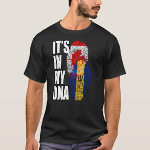 Camiseta Patrimônio De Sinalizador De DNA Mistos De Barbadi