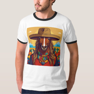 Camiseta Patrimônio do Café Colombiano: Design de Cartoon C