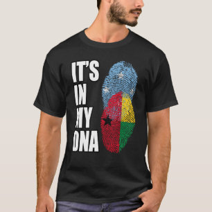 Camiseta Patrimônio Do DNA Misturado Da Guiné-Bissau Fl