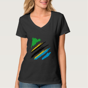 Camiseta Patrimônio do Orgulho da TanzâniaVintage Bandeira