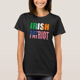 Camiseta Patrimônio do Orgulho Irlandês e Americano Mix Her