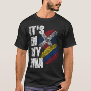 Camiseta Patrimônio Dominicano E Colombiano De Bandeira Do 