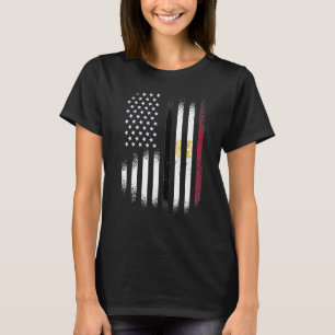 Camiseta Patrimônio Egípcio Americano Mês Patriótico do Egi