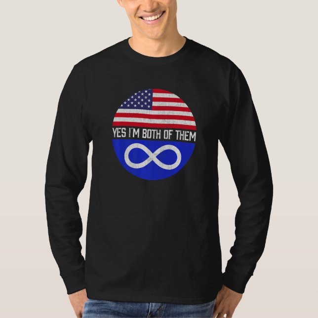 Camiseta Patrimônio Familiar Metade Americana Metis Usa (Frente)
