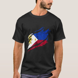 Camiseta Patrimônio filipino Bandeira Pilipinas