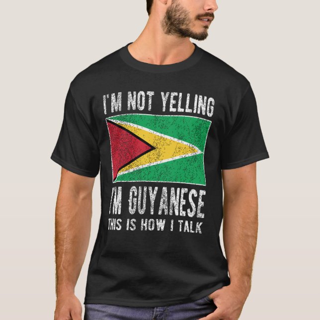 Camiseta Patrimônio Guianense Guyana Roota Bandeira da Guia (Frente)