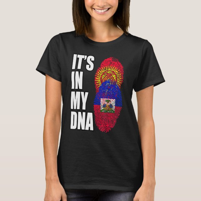 Camiseta Patrimônio Haitiano E Quirguistão Mix Dna Sinaliza (Frente)