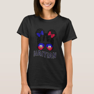 Camiseta Patrimônio haitiano Mês Haiti Rapariga Haitiana Or