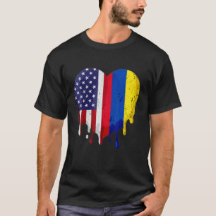 Camiseta Patrimônio Hispânico Americano Colombiano Bandeira