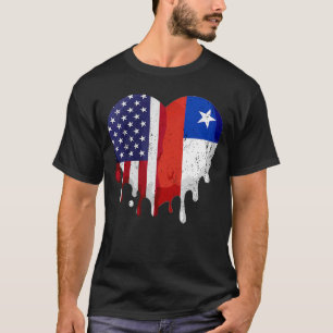 Camiseta Patrimônio Hispânico Americano Mês Chile Fla