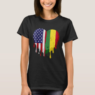 Camiseta Patrimônio Hispânico boliviano americano Mês Bolív