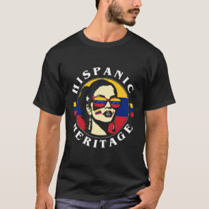 Camiseta Patrimônio Hispânico Da Mulher Venezuelana E Mulhe