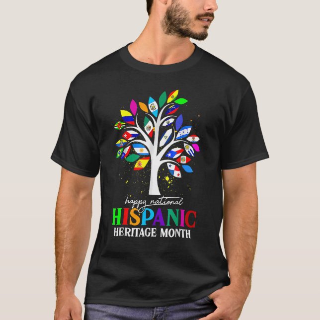 Camiseta Patrimônio Hispânico Desdecoração Mês Tríade Portu (Frente)