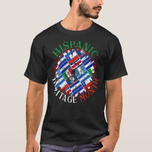 Camiseta Patrimônio Hispânico do Orgulho Latino de Sunflowe