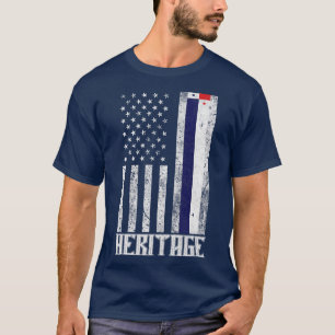 Camiseta Patrimônio Hispânico do Panamá Bandeira angustiada