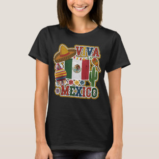 Camiseta Patrimônio hispânico do VIVAN MÉXICO e cultura mex