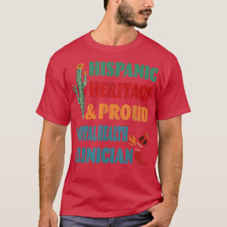 Camiseta Patrimônio Hispânico e Clínica de Saúde Mental Org