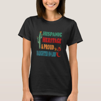 Camiseta Patrimônio Hispânico E Filha Orgulhosa Na Lei