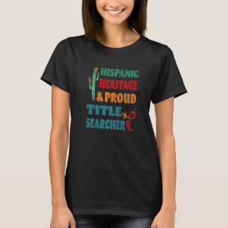 Camiseta Patrimônio Hispânico e Pesquisador de Títulos Orde