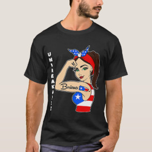 Camiseta Patrimônio hispânico Mês Boricua Porto Rico Bandei