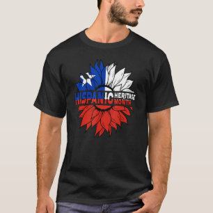 Camiseta Patrimônio Hispânico Mês Chile Bandeira Orgulho de
