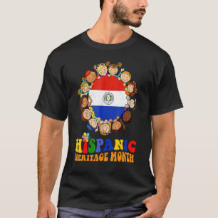 Camiseta Patrimônio Hispânico Mês Crianças paraguaias Menin