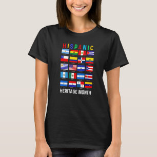 Camiseta Patrimônio Hispânico Mês de 2022 Contagem Nacional